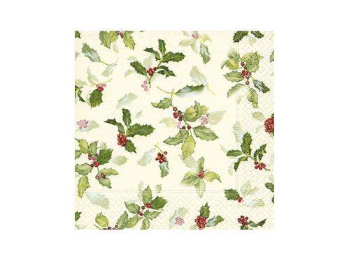 Servetter - Järnek - 20-pack - 33 x 33 cm - www.frokenfraken.se
