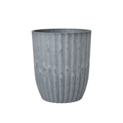 Kruka - Stripe - Grå - 3 Storlekar - Ø27, 24, 21 cm - www.frokenfraken.se