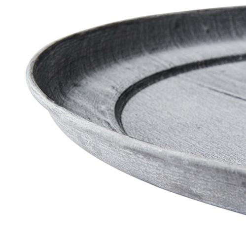 Fat - Galvaniserat Järn/Grå - 3 x Ø40 cm - www.frokenfraken.se