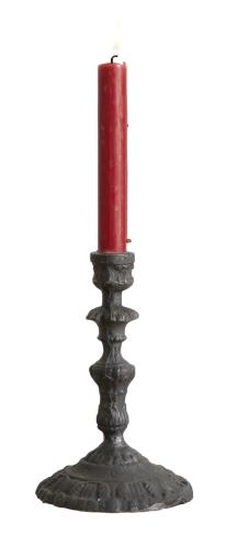 Ljusstake - Gjutjärn - Svart - 19 x Ø12,5 cm - www.frokenfraken.se