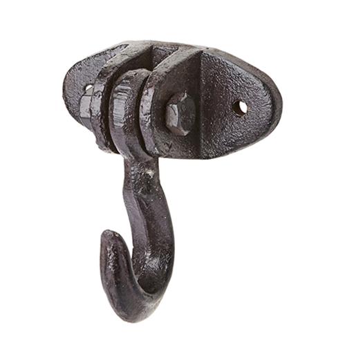 Väggkrok - Järn - Svart/Brun - 12 x 6 cm - www.frokenfraken.se