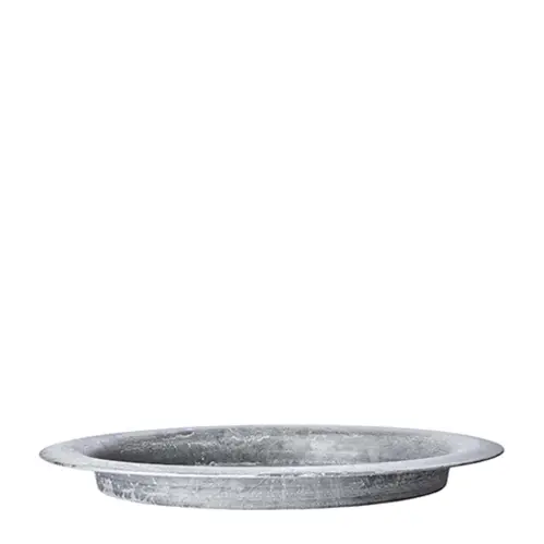 Fat - Galvaniserat Järn/Grå - 4 x Ø42 cm - www.frokenfraken.se