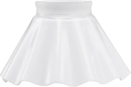 Lampskärm - August - Opal veckad 15cm - www.frokenfraken.se