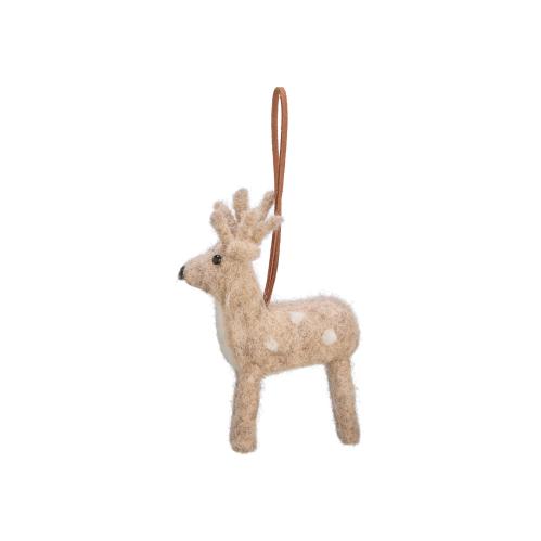 Hjort - Hängande - Beige - 6 x 11 cm - www.frokenfraken.se
