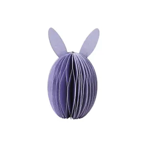 Ägg i papper med öron - Påskdekoration - Lila - Ø4 x 8 cm - www.frokenfraken.se