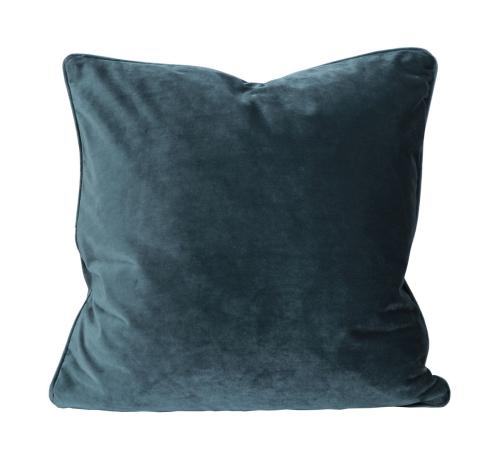 Kuddfodral - Sammet - Petrol - 45 x 45 cm - www.frokenfraken.se