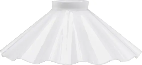 Lampskärm - August - Opal veckad 25cm - www.frokenfraken.se
