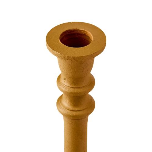 Ljusstake - Senapsgul - Ø13 x 36 cm - www.frokenfraken.se