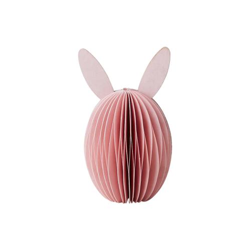 Ägg i papper med öron - Påskdekoration - Rosa - Ø4 x 8 cm - www.frokenfraken.se