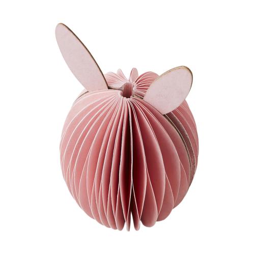 Ägg i papper med öron - Påskdekoration - Rosa - Ø4 x 8 cm - www.frokenfraken.se