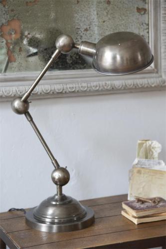 Bordslampa - Antik silver - 80 cm - www.frokenfraken.se