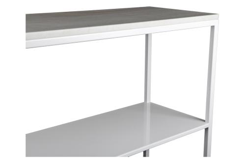 Hallbord - Marmor med hylla - Vitt - www.frokenfraken.se