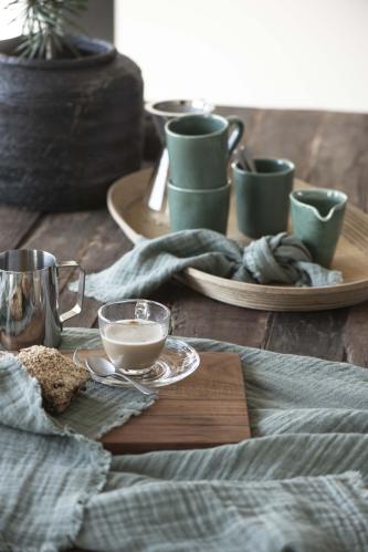 Skärbräda fyrkantigt med lädersnodd acaciaträ - 35 X 20 X 1,5 CM - www.frokenfraken.se