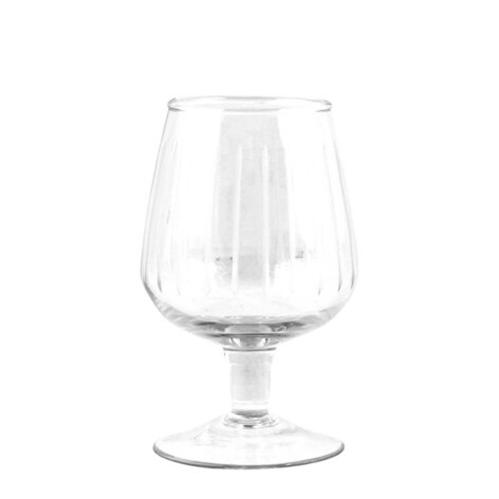 Ölglas på fot - Rand - 4-pack - Ø 8 x 13,5 cm - www.frokenfraken.se
