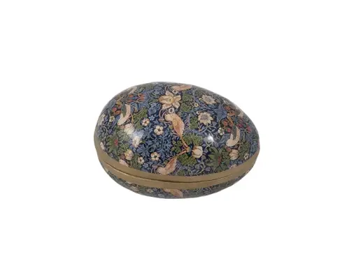 Påskägg - Strawbery Thief Blå - William Morris - 15 cm - www.frokenfraken.se