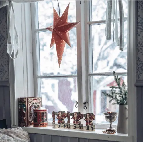 Adventsstjärna - Klassisk Gammaldags Orange - 60 cm - www.frokenfraken.se