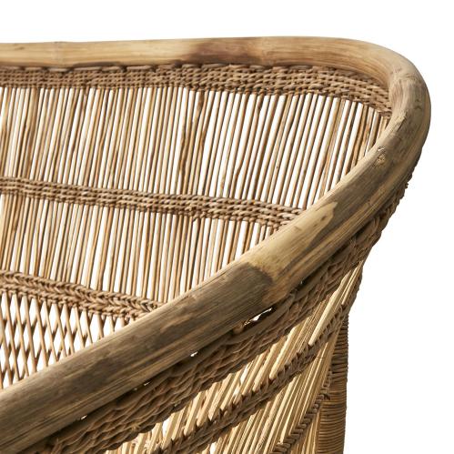 Soffa L - Rotting Natur - 186 x 60 x 43/88 cm - www.frokenfraken.se
