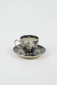 Espressokopp med fat - Svart - Ø6,5 cm - www.frokenfraken.se