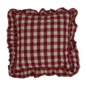 Kuddfodral - LISA - RÖD - 48x48 cm - www.frokenfraken.se