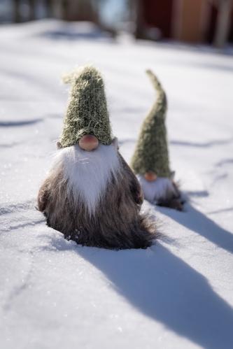 Tomte - Grön/Brun - 47 cm - www.frokenfraken.se