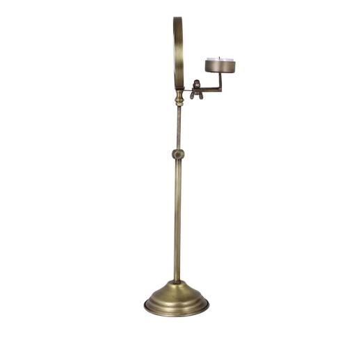 Ljushållare - Förstoringsglas - Antik Mässing - Ø10 x 56 cm - www.frokenfraken.se