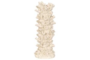 Ljusstake - Korall - Cremé - 14 x 38 cm - www.frokenfraken.se