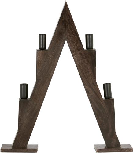 ljusstake - Torsby - Brown wood 56cm - www.frokenfraken.se