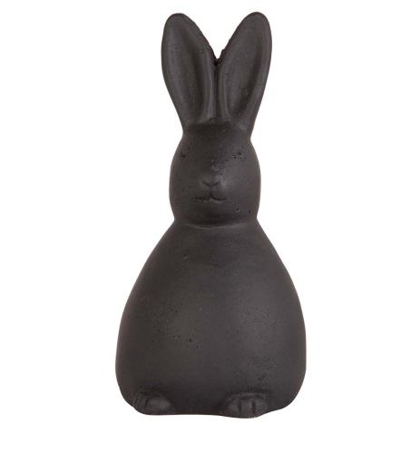 Kanin - Svart - Cement - 16 x 7 cm - www.frokenfraken.se