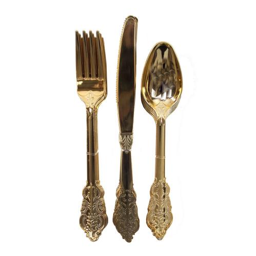 Plastbestick - Guld - 6 st - www.frokenfraken.se