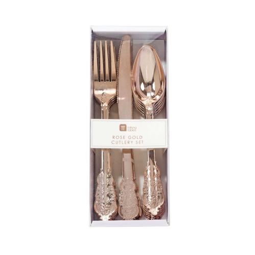 Plastbestick - Rosé Guld - 6 st - www.frokenfraken.se