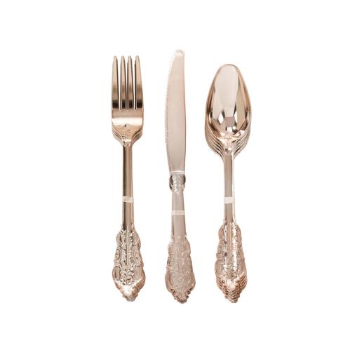 Plastbestick - Rosé Guld - 6 st - www.frokenfraken.se