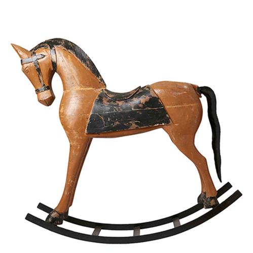 Gunghäst - TROJA Brun - 98 cm - www.frokenfraken.se