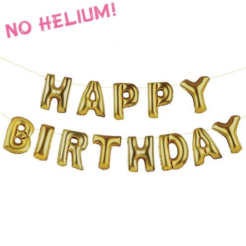 Girlang - Happy Birthday - Ballonger - 24 x 34 cm - www.frokenfraken.se