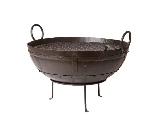 Eldkorg - Eldfat - STOR - Ø 60 x H 34/42 cm - www.frokenfraken.se