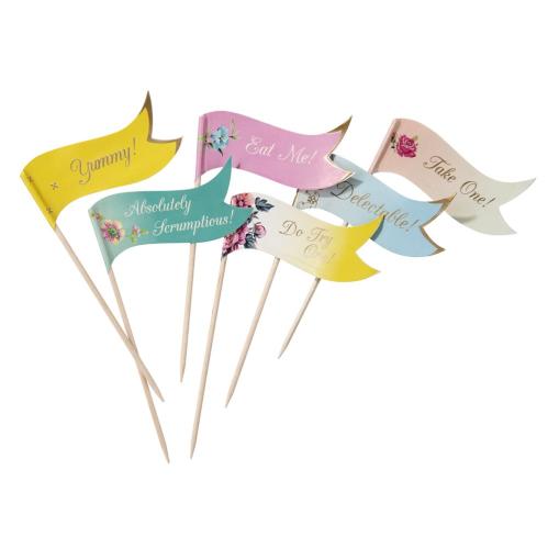 Miniflaggor - Canape Flags - 24 st - www.frokenfraken.se