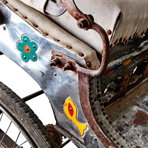 Rickshaw cykel - Äkta gammal cykel - www.frokenfraken.se