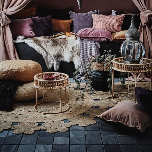 Matta - Boho - Rund Jute - Ø150 cm - www.frokenfraken.se