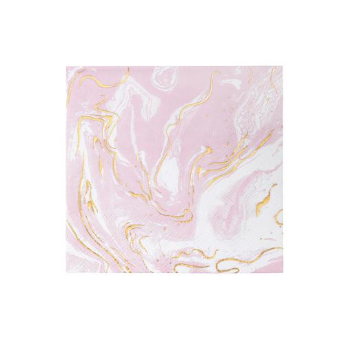Servetter - Marmor Rosa Guld - www.frokenfraken.se