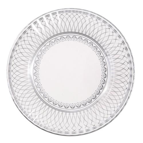 Papperstallrikar - Silver Porcelain - 27 cm - www.frokenfraken.se