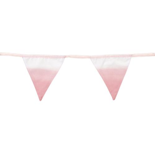 Vimpel i tyg - Dip Dye Pink - 3 m - www.frokenfraken.se