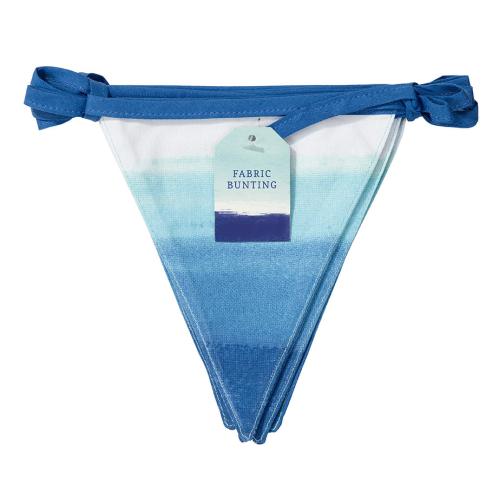 Vimpel i tyg - Dip Dye Blue - 3 m - www.frokenfraken.se