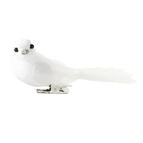 Fåglar - White Birds - Fåglar på clips - 6 st - www.frokenfraken.se