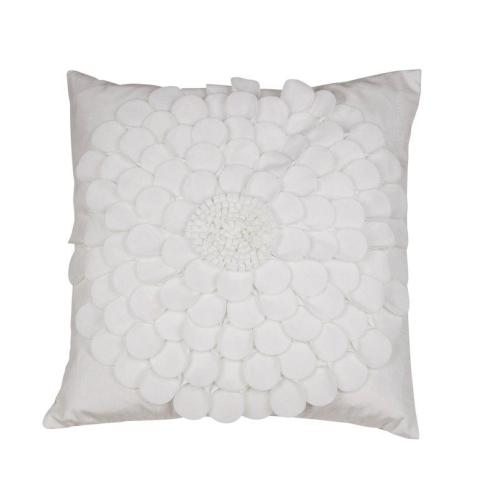 Kuddfodral - Flower - Offwhite - 47 X 47 cm - www.frokenfraken.se