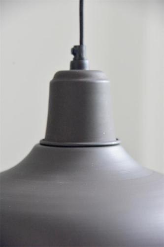 Taklampa - Metall - Matt Svart - 25 x Ø30 cm - www.frokenfraken.se