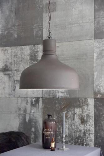 Taklampa - Metall - Matt Svart - 44 x Ø50 cm - www.frokenfraken.se