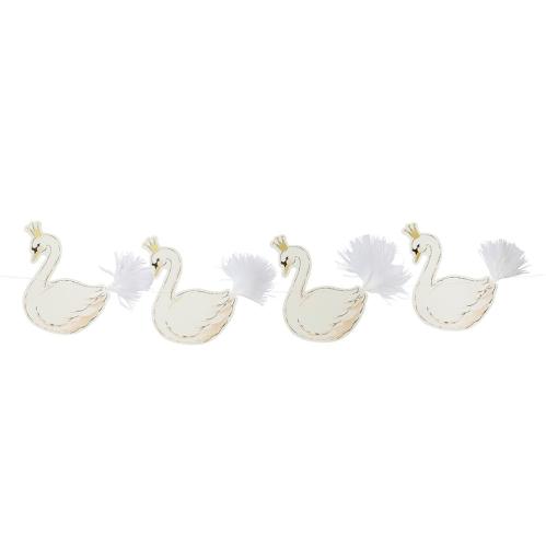 Girlang - We Love Swans Paper Garland - 3 m - www.frokenfraken.se