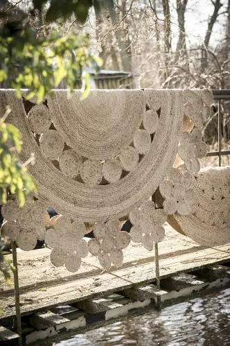 Matta - Boho - Rund Jute - Ø120 cm - www.frokenfraken.se