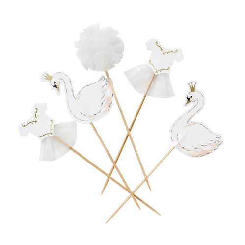 Toppers - We Love Swans Cake Toppers - www.frokenfraken.se
