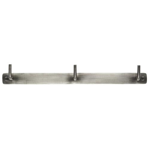 Klädhängare med 3 krokar rostfri stål - 30,5 X 4,5 X 3,7 CM - www.frokenfraken.se