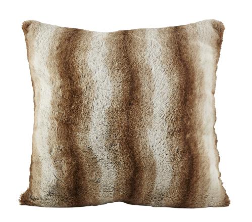 Kudde - Fur - 530g - 100% polyester - Brun - 
Cream - L - www.frokenfraken.se